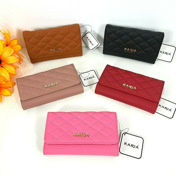 KARIA Women's Cellphone Crossbody Bag Pink Detachable Strap Great for to Her NEW - Picture 13 of 14